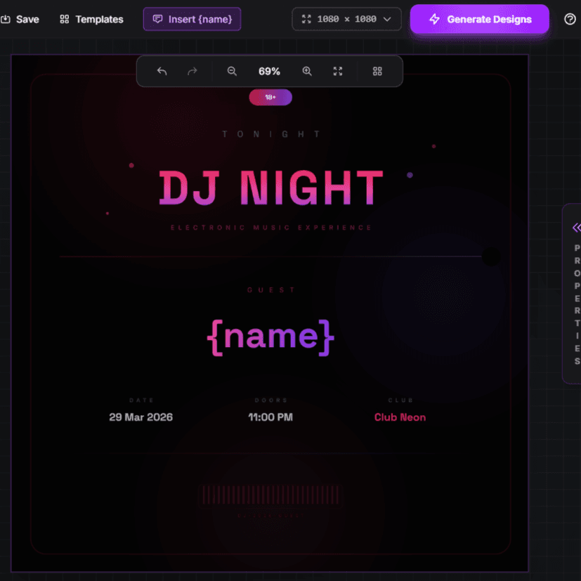 Step 1: Design your template