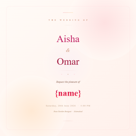Blush Garden Wedding