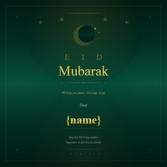 Golden Eid Mubarak