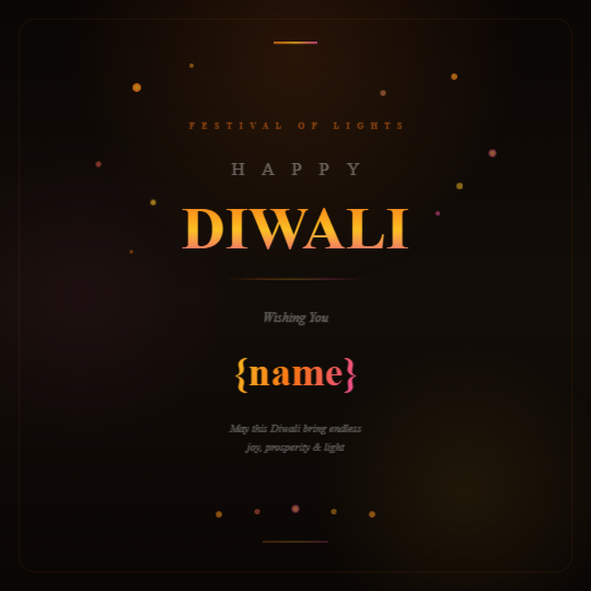 Neon Diwali Lights