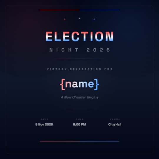 Neon Election Night