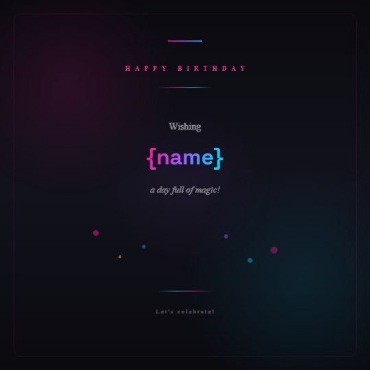 Neon Glow Birthday
