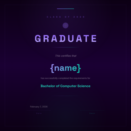 Neon Graduation