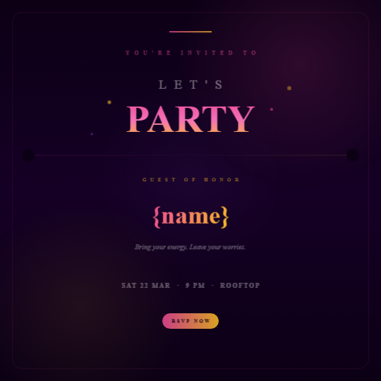 Neon House Party